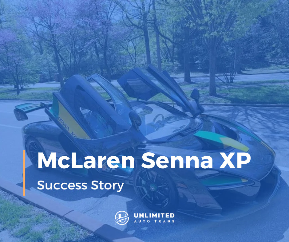 Transporting McLaren Senna XP