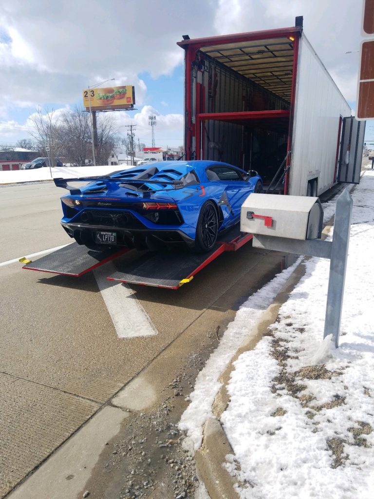 2020 Lamborghini Aventador SVJ Chicago to Los Angels